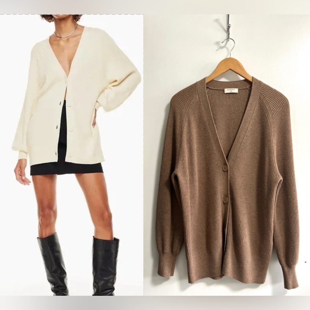 Babaton Bespoke Oversized Wool and Linen Cardigan Sz XS